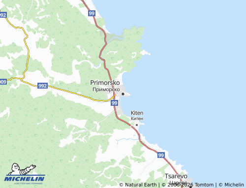 Mappa MICHELIN Primorsko - ViaMichelin