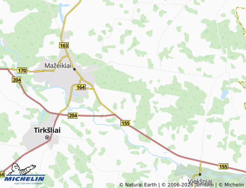 Mapa MICHELIN Naikiai - ViaMichelin
