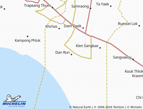 MICHELIN Dan Run map - ViaMichelin