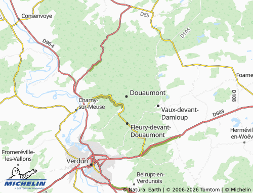 Mapa MICHELIN Douaumont - ViaMichelin