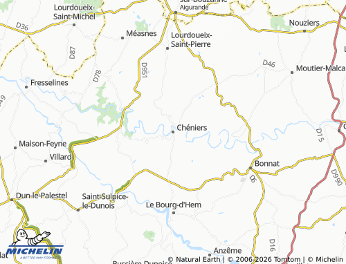 Mapa MICHELIN Chéniers - ViaMichelin