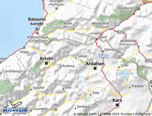 Mappa MICHELIN Şavşat - ViaMichelin