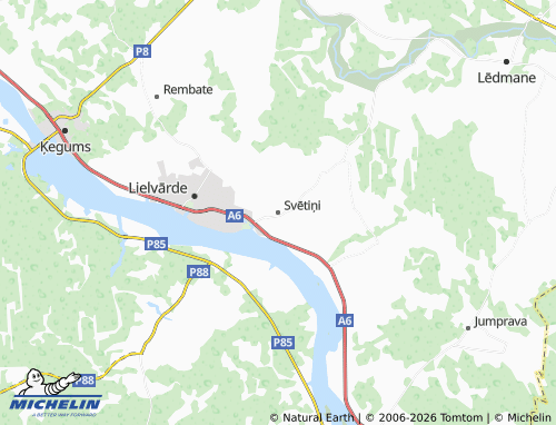 Mapa MICHELIN Svētiņi - ViaMichelin