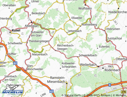 MICHELIN Albersbach map - ViaMichelin