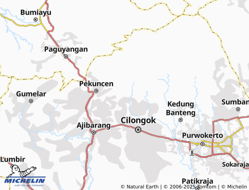 MICHELIN Karangtengah map - ViaMichelin
