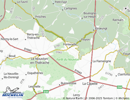 MICHELIN Garmouzet map - ViaMichelin