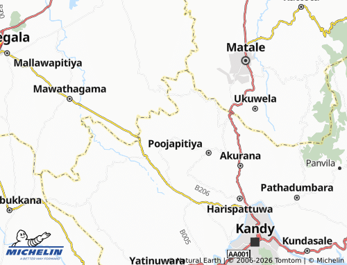 MICHELIN Pahala Hingulwala map - ViaMichelin