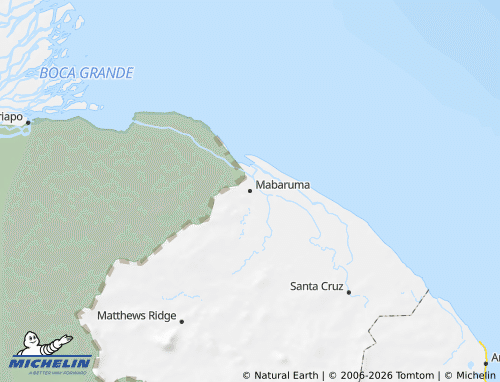 MICHELIN-Landkarte Barima-Waini - ViaMichelin