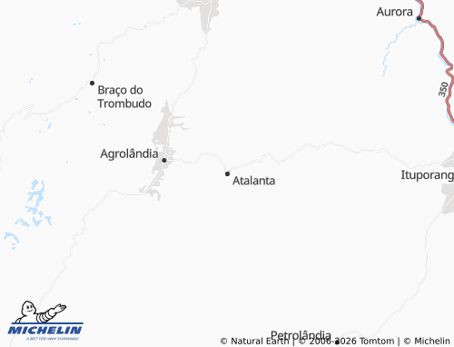MICHELIN Atalanta map - ViaMichelin