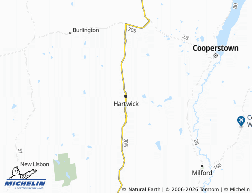 Mappa MICHELIN Hartwick - ViaMichelin