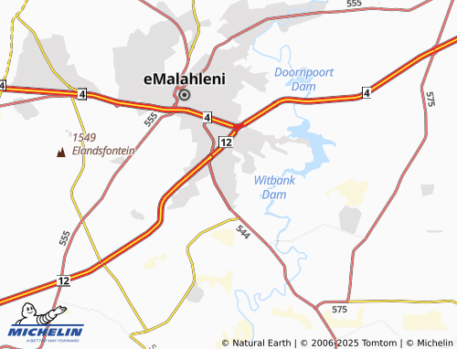 Kaart MICHELIN Tasbet Park Extension 22 - ViaMichelin