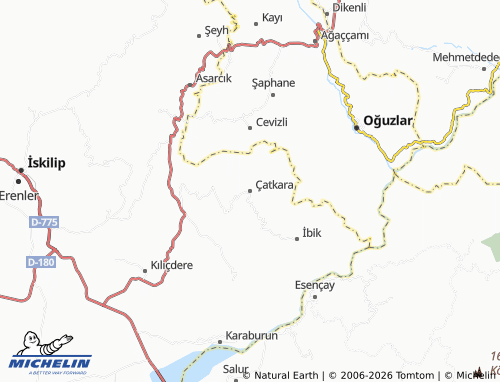 Mappa MICHELIN Çatkara - ViaMichelin