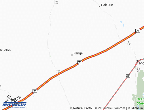 Mapa MICHELIN Range - ViaMichelin
