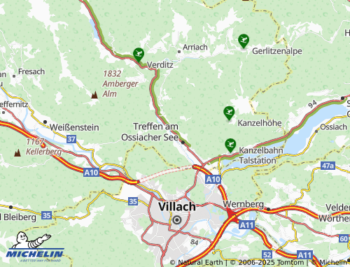 MICHELIN-Landkarte Köttwein - ViaMichelin