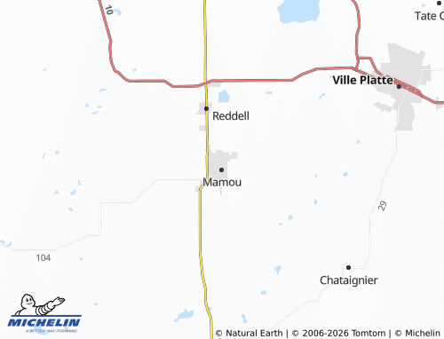 Carte MICHELIN Mamou - ViaMichelin