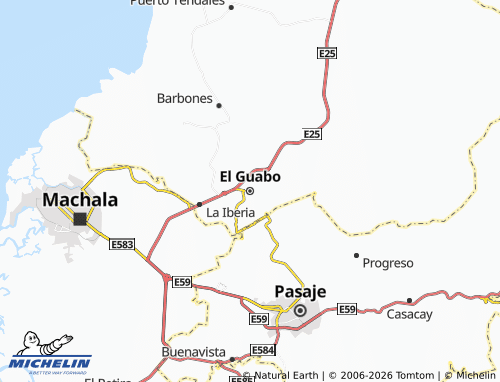 MICHELIN-Landkarte El Guabo - ViaMichelin