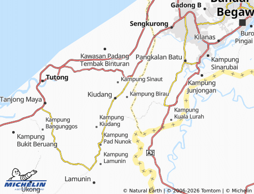 MICHELIN-Landkarte Kampung Birau - ViaMichelin