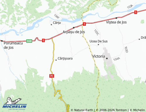 Mapa MICHELIN Arpașu De Sus - ViaMichelin