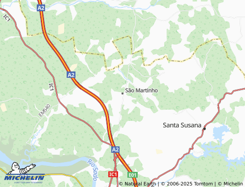 MICHELIN São Martinho map - ViaMichelin