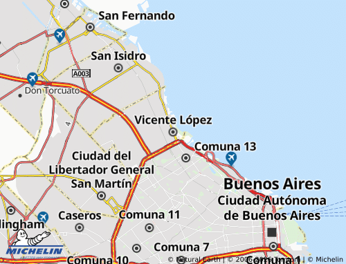 MICHELIN Vicente López map - ViaMichelin