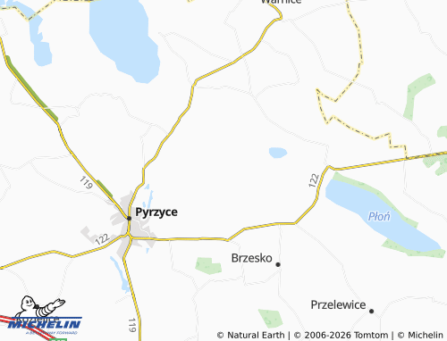 MICHELIN-Landkarte Stróżewo - ViaMichelin