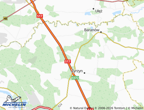 Carte MICHELIN Żerdź - ViaMichelin