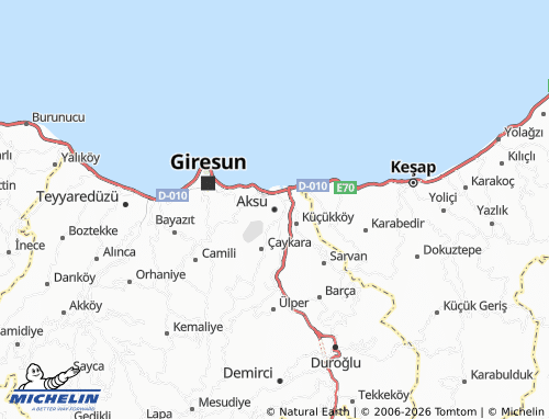 Mappa MICHELIN Aksu - ViaMichelin