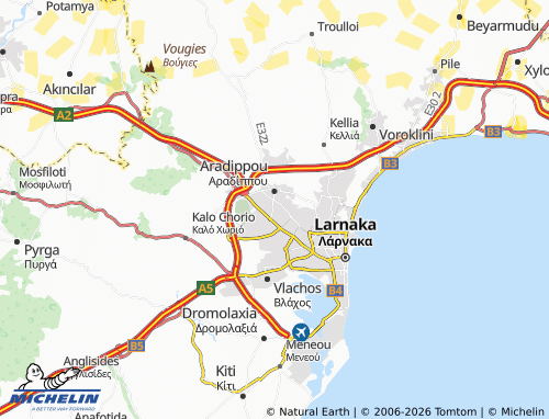 Mappa MICHELIN Agios Fanourios - ViaMichelin