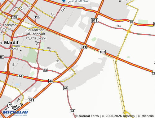MICHELIN Al Eyas map - ViaMichelin