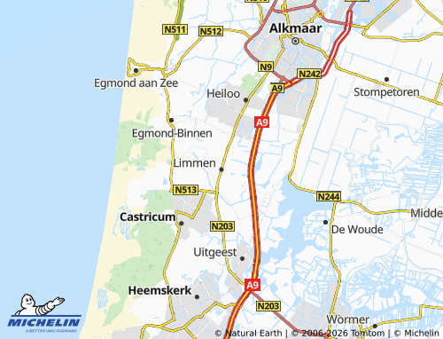 MICHELIN Limmen map - ViaMichelin