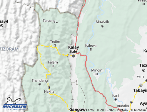 Mappa MICHELIN Kalay District - ViaMichelin