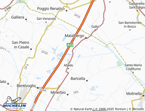MICHELIN Pegola map - ViaMichelin