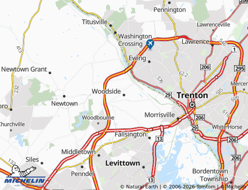 Mappa MICHELIN Woodside - ViaMichelin