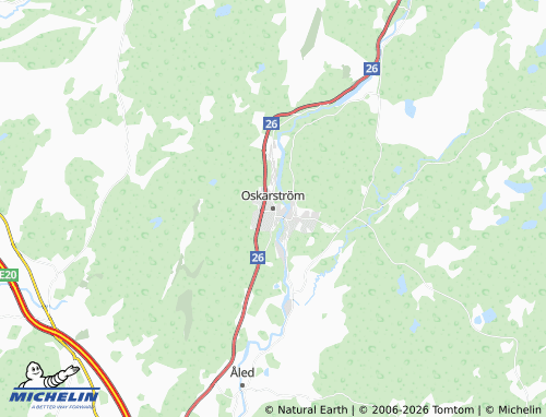 Carte MICHELIN Oskarström - ViaMichelin