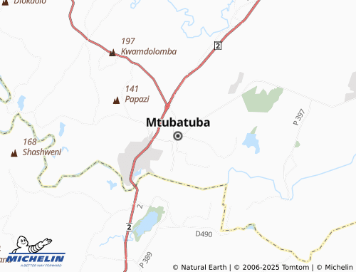 MICHELIN Mtubatuba map - ViaMichelin