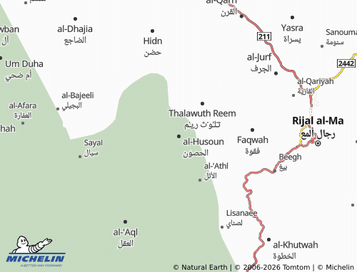 MICHELIN-Landkarte al-Husoun - ViaMichelin