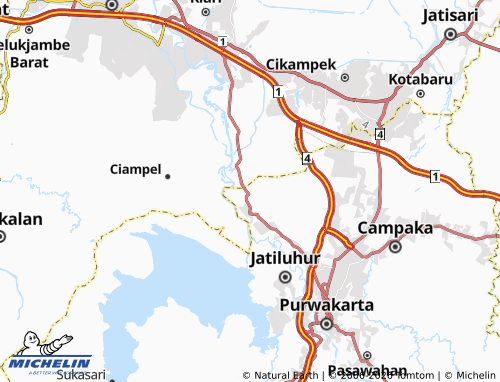 MICHELIN Cilangkap map - ViaMichelin