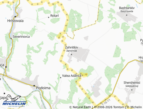 Mapa MICHELIN Zahnitkiv - ViaMichelin