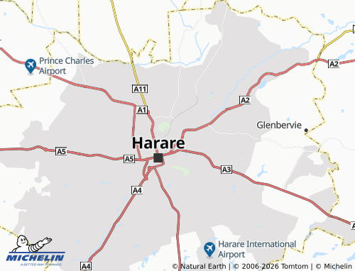 Mapa MICHELIN Borrowdale Road Goverment Block - ViaMichelin