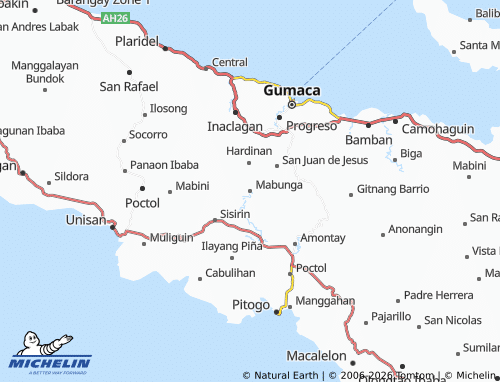 MICHELIN Mabunga map - ViaMichelin