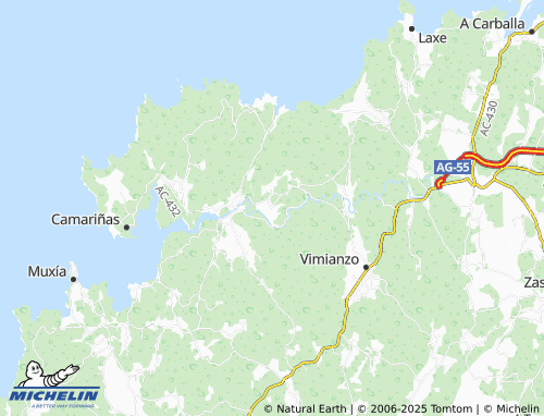 MICHELIN Carantoña (San Martiño) map - ViaMichelin