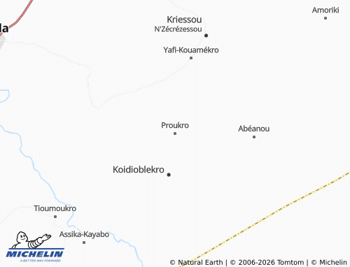 Mapa MICHELIN Proukro - ViaMichelin