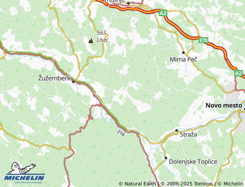 MICHELIN-Landkarte Srednji Lipovec - ViaMichelin