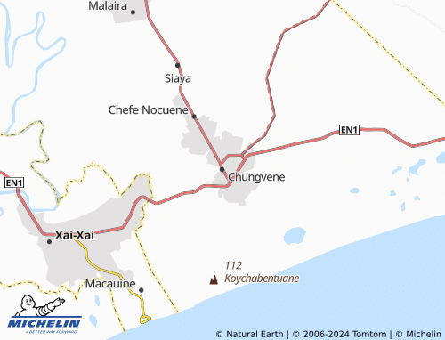 MICHELIN Chungvene map - ViaMichelin