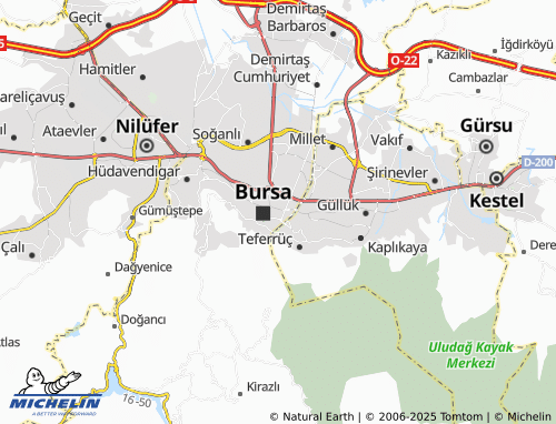 MICHELIN Tuzpazarı map - ViaMichelin