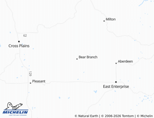 Carte MICHELIN Bear Branch - ViaMichelin