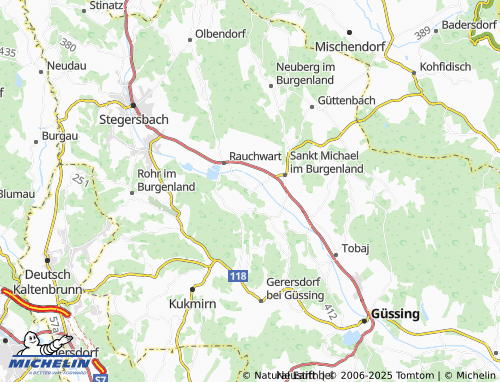 MICHELIN-Landkarte Schallendorf im Burgenland - ViaMichelin