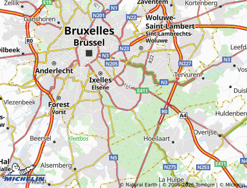 Carte MICHELIN Watermael-Boitsfort - ViaMichelin