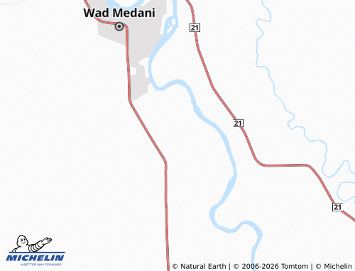 Kaart MICHELIN Wad Ed Dau - ViaMichelin