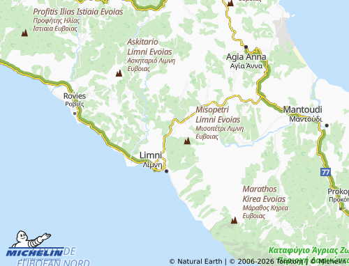 MICHELIN Myrtias map - ViaMichelin